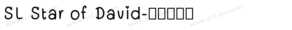 SL Star of David字体转换